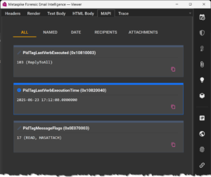 Subset of MAPI Properties